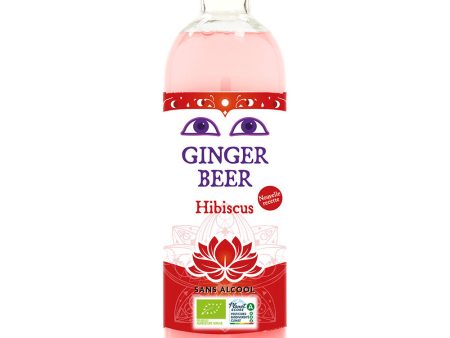 Karma Kombucha Non Alcoholic Fermented  Ginger Beer with Hibiscus 750ml on Sale