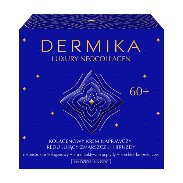 Luxury Neocollagen 60+ kolagenowy krem naprawczy do redukcji zmarszczek i bruzd na dzień i na noc 50ml Hot on Sale