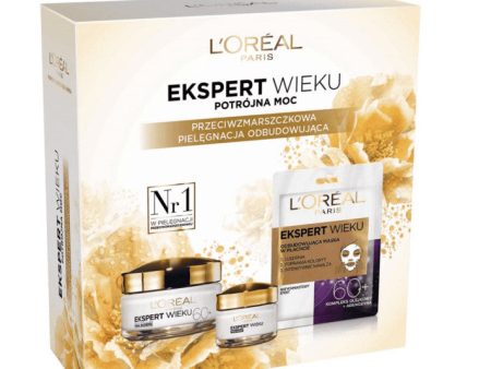 Ekspert Wieku 60+ zestaw krem na dzień 50ml + krem pod oczy 15ml + maska w płachcie 30g Supply