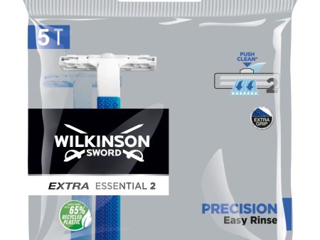 Extra Essential 2 Precision jednorazowe maszynki do golenia dla mężczyzn 5szt Discount