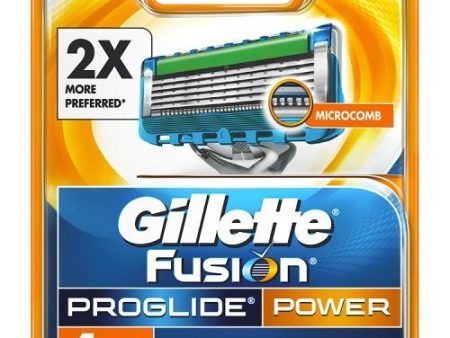 Fusion Proglide Power wymienne ostrza do maszynki do golenia 4szt on Sale