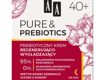 Pure&Prebiotics 40+ prebiotyczny krem regenerująco-wygładzający na noc 50ml For Sale