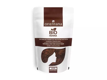 Bio Henna naturalna farba do włosów krótkich Gorzka Czekolada 50g Fashion