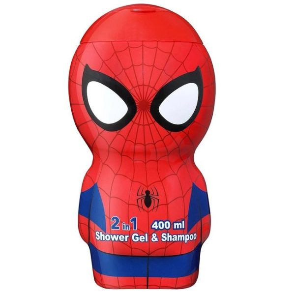 Spiderman 2in1 Shower Gel & Shampoo 2D żel pod prysznic i szampon dla dzieci 400ml Sale