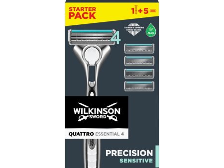 Quattro Essential 4 Precision Sensitive maszynka do golenia + 5 wkładów on Sale