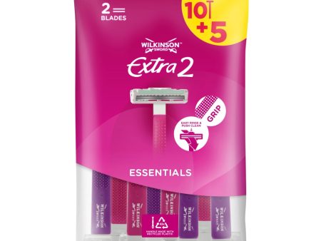 Extra2 Essentials jednorazowe maszynki do golenia dla kobiet 15szt Hot on Sale