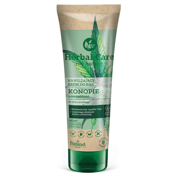 Herbal Care nawilżający krem do rąk Konopie z Ceramidami 100ml Fashion