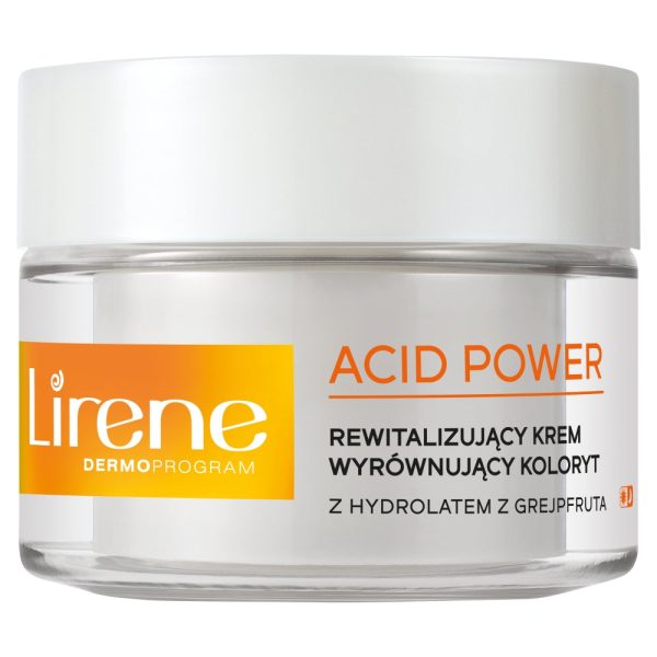 Acid Power rewitalizujący krem wyrównujący koloryt z hydrolatem z grejpfruta 50ml Hot on Sale