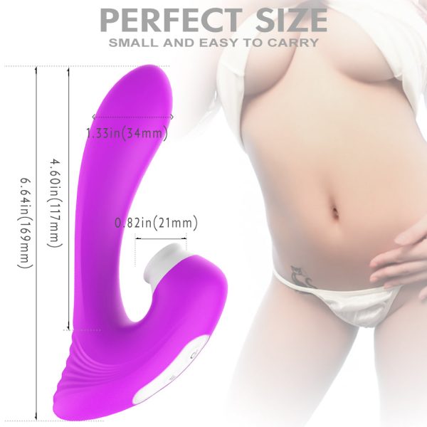 Dawn stymulator łechtaczki z 9 trybami wibracji Purple Online Hot Sale